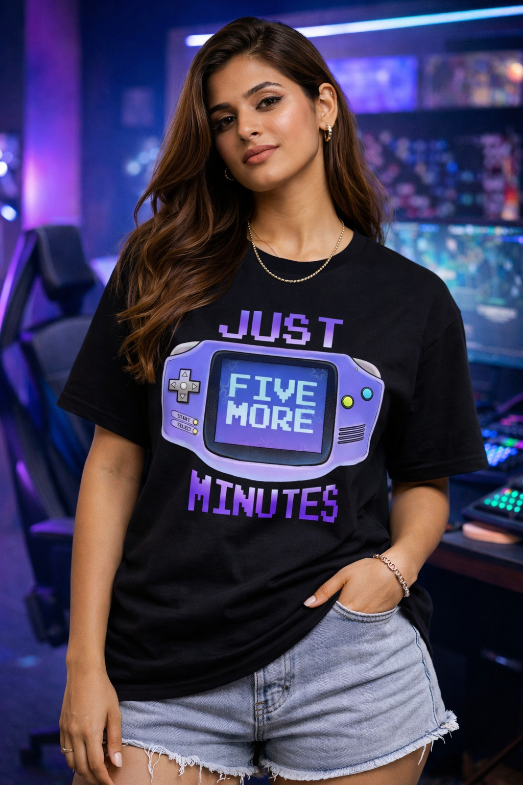 JUST FIVE MORE™ Gamer Mode Crew Tee 🎮