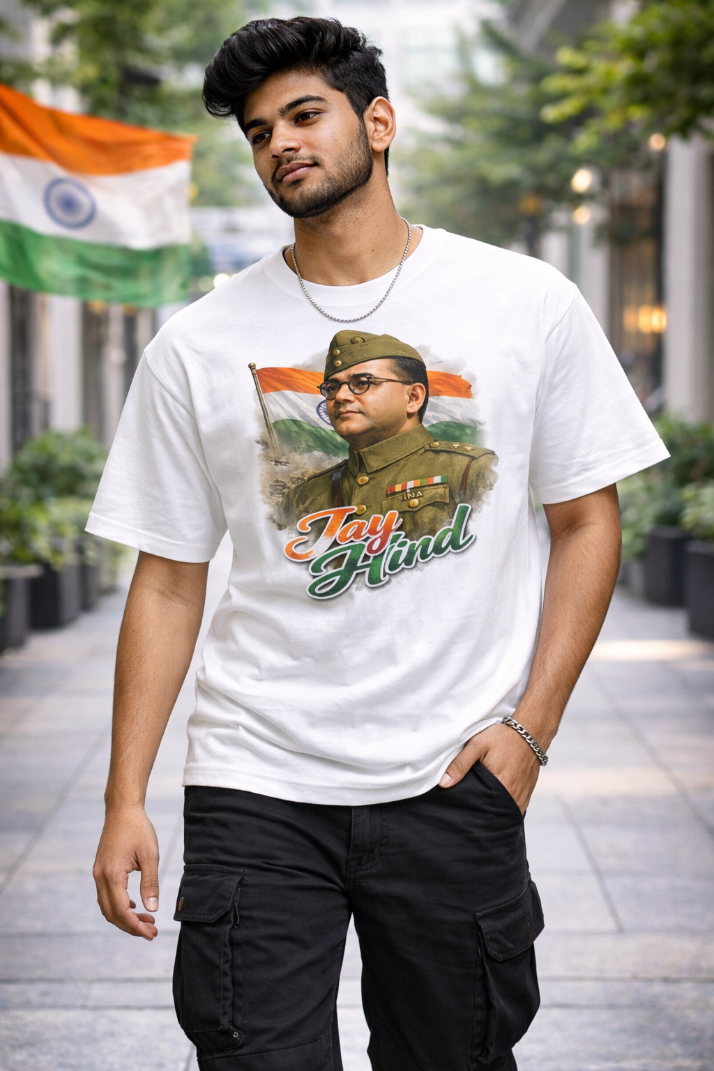 JAY HIND™ Spirit of Freedom Crew Tee 🇮🇳